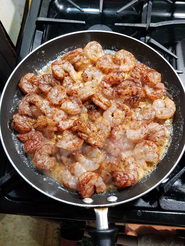 Cajun Lemon Shrimp Saute